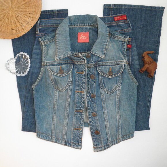 Vintage Cottagecore LUX 100% Cotton Vest Urban Outfitters 90's AlexaSunshine83 - Picture 8 of 8